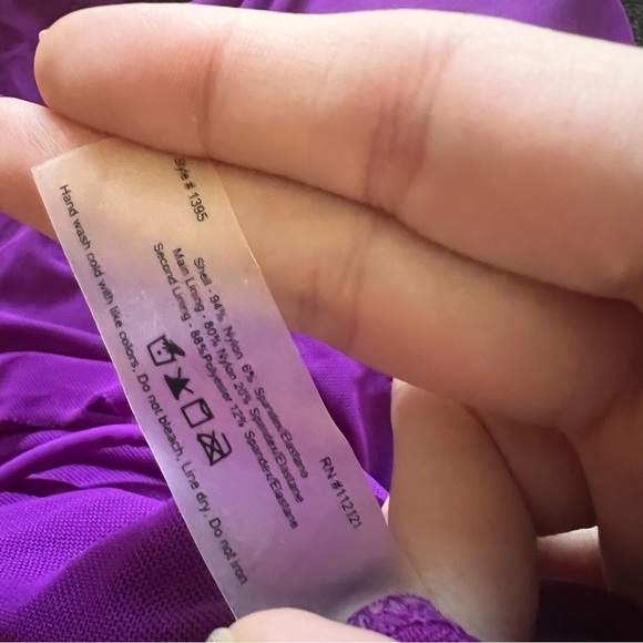 SPANX Ruched Slimming Shapewear One Piece Swimsuit in Purple Size‎ 14 - Picture 5 of 6